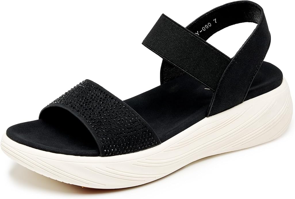 STYVELLA lightweight double strap platform sandal