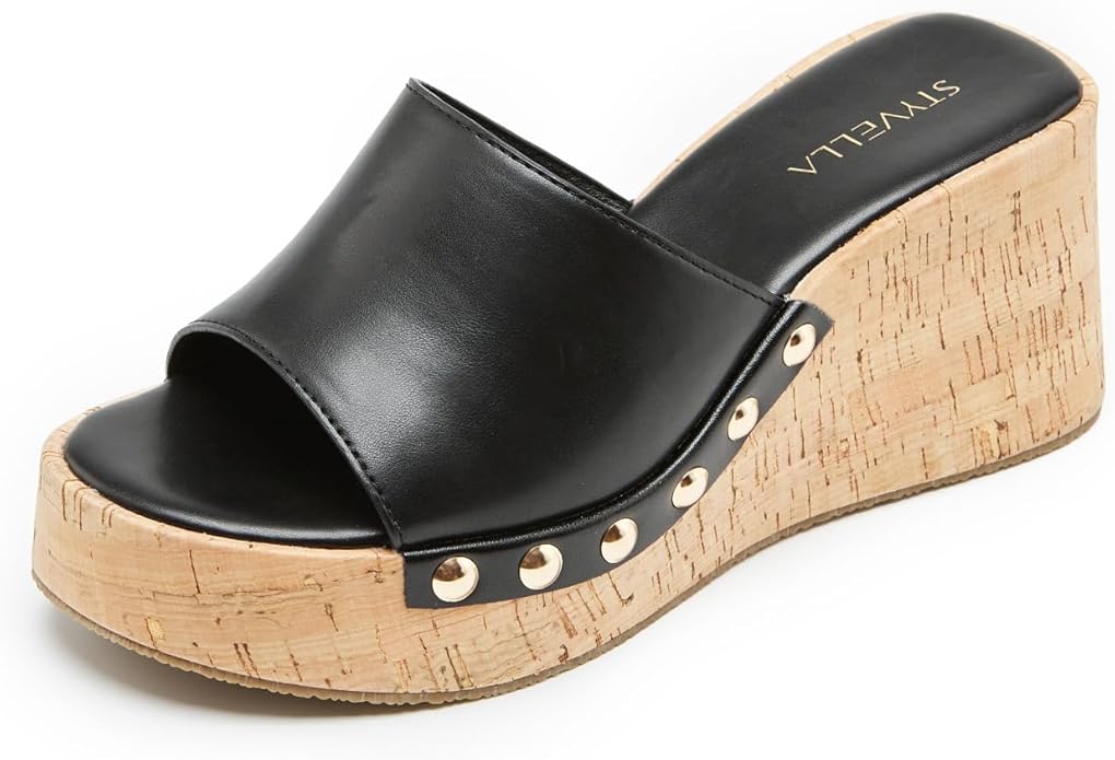STYVELLA slip-on platform wedge sandal