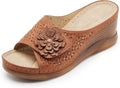 STYVELLA single strap rhinestone wedge sandal
