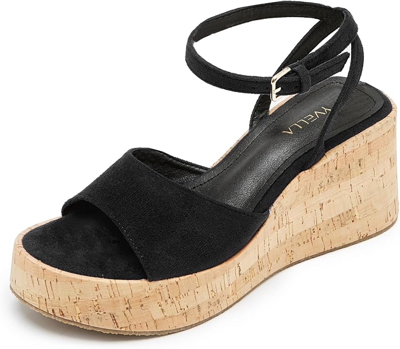 STYVELLA platform wedge ankle strap sandal